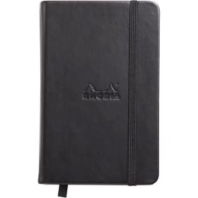 Rhodia Noktalı Siyah 9x14 cm Sert Kapak Lastikli Defter