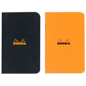 Rhodia RD119152 Basic 7,5x12 cm Kareli Turuncu+Siyah Renk 96 Yaprak Not Defteri