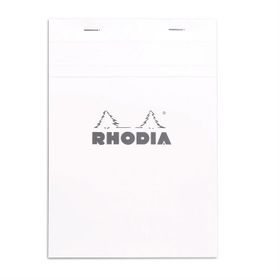 Rhodia RT16201 Basics A5 Zımbalı Beyaz Kareli Defter