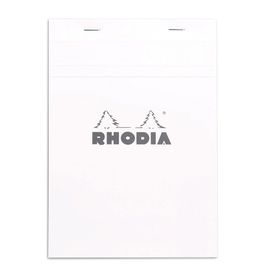 Rhodia RT16201 Basics A5 Zımbalı Beyaz Kareli Defter
