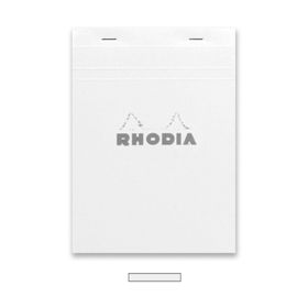 Rhodia RT16201 Basics A5 Zımbalı Beyaz Kareli Defter
