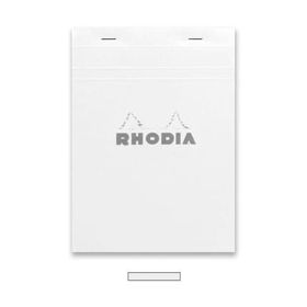 Rhodia RT16201 Basics A5 Zımbalı Beyaz Kareli Defter