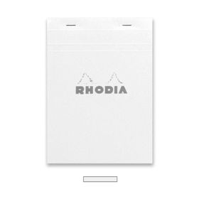 Rhodia RT16201 Basics A5 Zımbalı Beyaz Kareli Defter