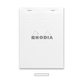Rhodia RT16201 Basics A5 Zımbalı Beyaz Kareli Defter