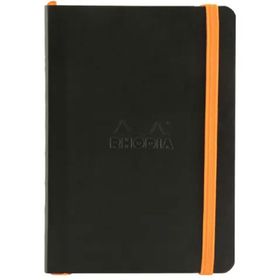 Rhodia RY117352 Yumuşak Kapaklı Defter, Noktalı, Black, A6