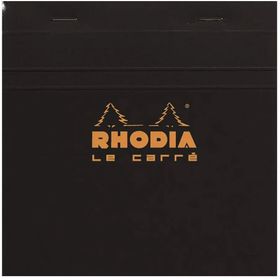 Rhodia Siyah 80 Yaprak Kareli Bloknot