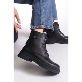 Riccon 001202 Siyah Cilt Kadın Bot