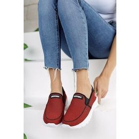 Riccon 001204 Kırmızı Siyah Unisex Sneaker