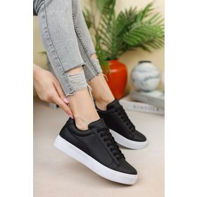 Riccon 0012101 Siyah Beyaz Unisex Sneaker