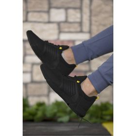 Riccon 0012105 Siyah Sarı Erkek Sneaker