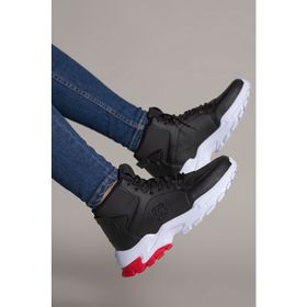 Riccon 0012108 Siyah Siyah Sneaker Erkek Bot