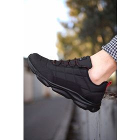 Riccon 00121310 Siyah Kırmızı Erkek Sneaker