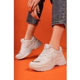 Riccon 0012140 Bej Vizon Kadın Spor Ayakkabı