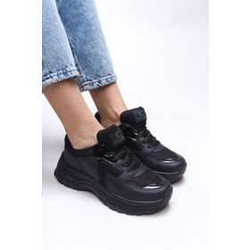 Riccon 0012140 Siyah Siyah Kadın Sneaker
