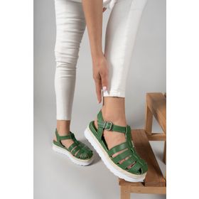 Riccon 00121404 LNRCNKLCZ1404 Beyaz Kadın Sandalet