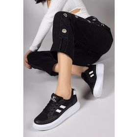 Riccon 0012151 Siyah Beyaz Kadın Sneaker