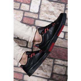 Riccon 00121963 Enzo Siyah Kırmızı Erkek Sneaker Ayakkabı
