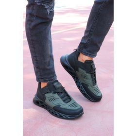 Riccon 00122021 Haki Siyah Erkek Sneaker