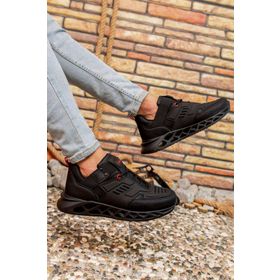 Riccon 00122021 Siyah Kırmızı Erkek Sneaker