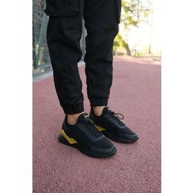 Riccon 00122044 Siyah Sarı Unisex Sneaker Spor Ayakkabı