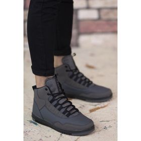 Riccon 00122262 Gri Siyah Erkek Sneaker Bot