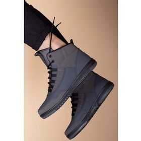 Riccon 00122262 Gri Siyah Erkek Sneaker Bot