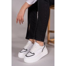 Riccon 0012255 Siyah Beyaz Kadın Sneaker