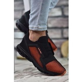 Riccon 0012304 Siyah Turuncu Erkek Sneaker