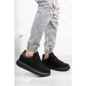 Riccon 0012360 Süet Siyah Unisex Sneaker