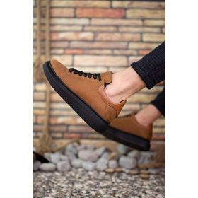 Riccon 0012360 Süet Taba Siyah Erkek Sneaker