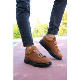 Riccon 0012360 Süet Taba Siyah Erkek Sneaker