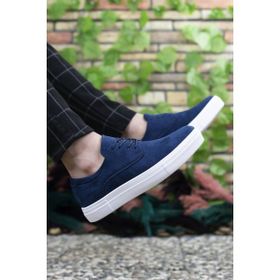 Riccon 0012365 Lacivert Süet Erkek Sneaker