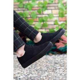 Riccon 0012365 Siyah Süet Erkek Sneaker