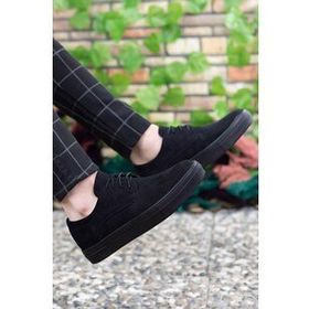 Riccon 0012365 Siyah Süet Erkek Sneaker