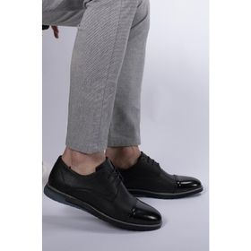 Riccon 0012397 Rugan Siyah Erkek Casual Ayakkabı
