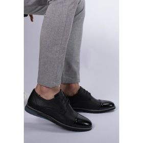 Riccon 0012397 Rugan Siyah Erkek Casual Ayakkabı