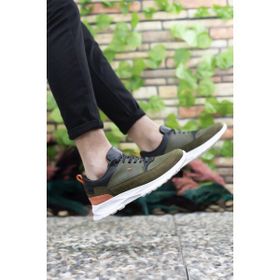 Riccon 0012420 Haki Turuncu Erkek Sneaker Ayakkabı