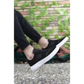 Riccon 0012447 Siyah Beyaz Erkek Sneaker