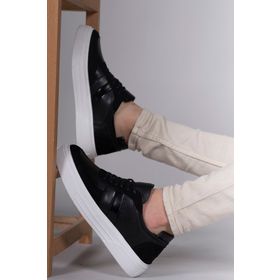 Riccon 0012453 Siyah Beyaz Erkek Sneaker