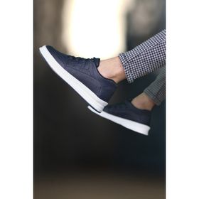Riccon 0012728 Lacivert Beyaz Erkek Spor Ayakkabı