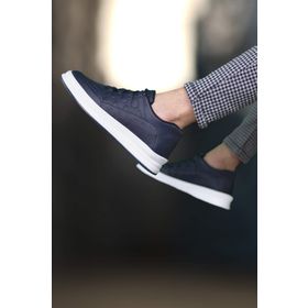 Riccon 0012728 Lacivert Beyaz Erkek Spor Ayakkabı