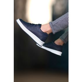 Riccon 0012728 Lacivert Beyaz Erkek Spor Ayakkabı