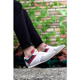 Riccon 0012828 Lacivert Beyaz Kırmızı Erkek Sneaker