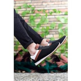 Riccon 0012828 Siyah Beyaz Taba Erkek Sneaker