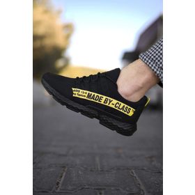 Riccon 0012SANTO Siyah Sarı Erkek Sneaker