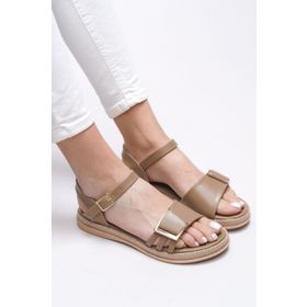 Riccon Tanaestra 0012205 Vizon Cilt Kadın Sandalet