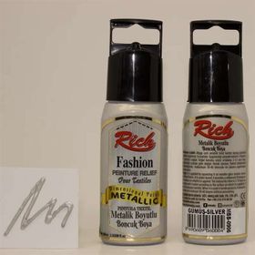 Rich 02596 Fashion Boyutlu 60 cc Metalik Gümüş Boncuk Boya