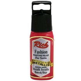 Rich 02598 Fashion Boyutlu 60 cc Metalik Kırmızı Boncuk Boya