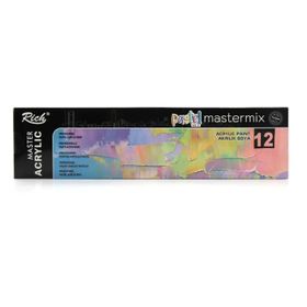 Rich 06011409 Master Mix Pastel Renk Set 12'li Akrilik Boya