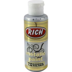 Rich 0732 Metalik Gümüş 120 cc Akrilik Boya